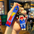 New Happy Blue Dragon Ball Z Goku Rubber Keychain