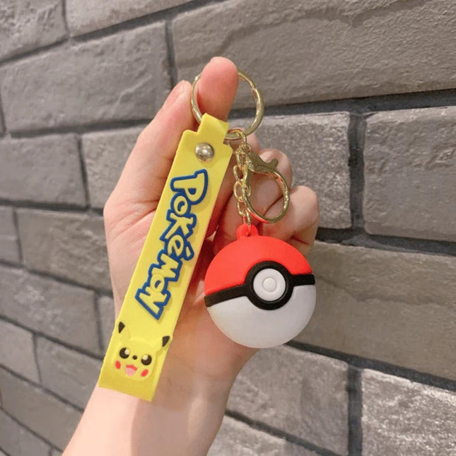 New Pokimon Ball Rubber Keychain