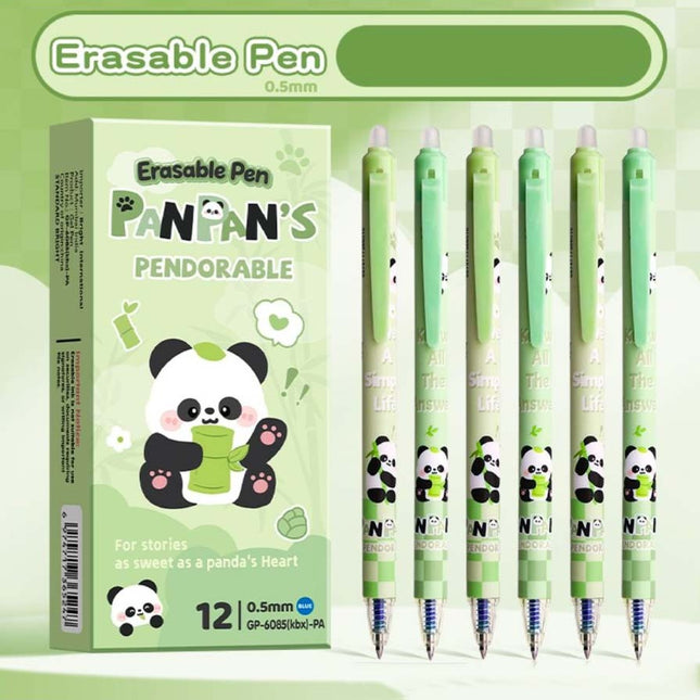 Cute Panda Erasable Gel Pens