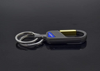 Omuda Stylish Hook Locking Silver Metal Carabiner Double Ring Hook Metal Key Chain for Men & Women