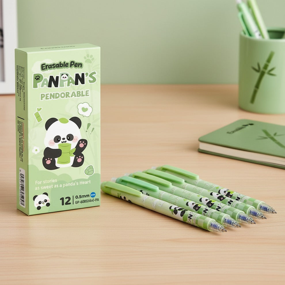 Cute Panda Erasable Gel Pens