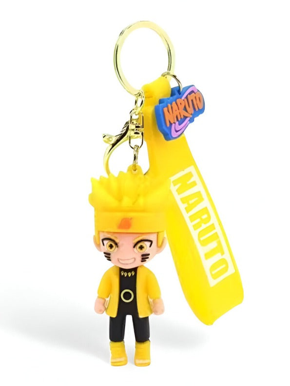 Naruto Yellow Rubber Keychain