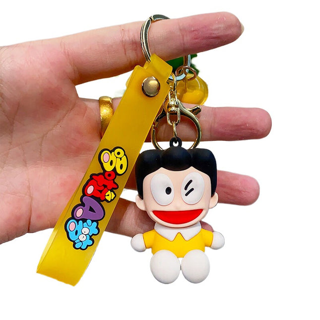 Anime Nobita Rubber Keychain