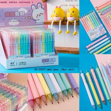 Morandi Plastic Colorful Retractable Gel Pen