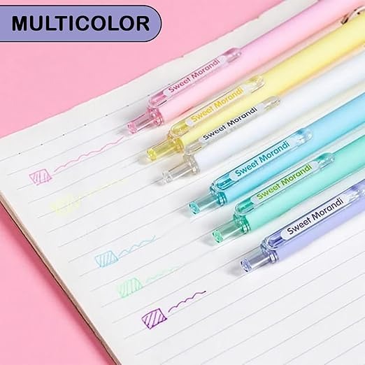 Morandi Plastic Colorful Retractable Gel Pen