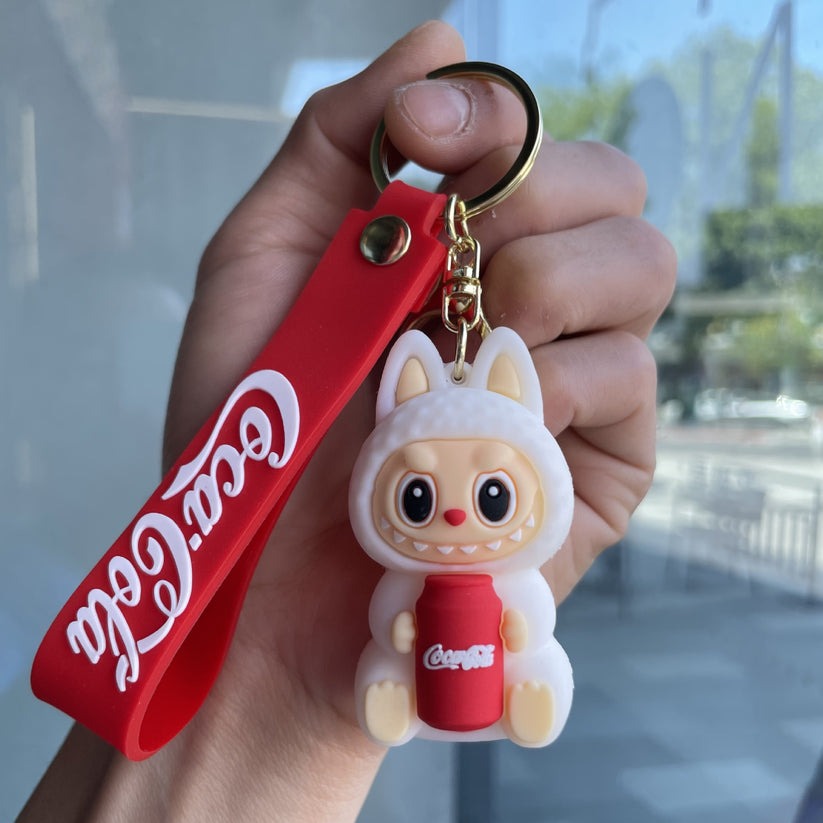 Labubu Coke Can Rubber Keychain