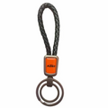 Brown Leather Keychain with Metal Buckle Compatible for KTM Bikes