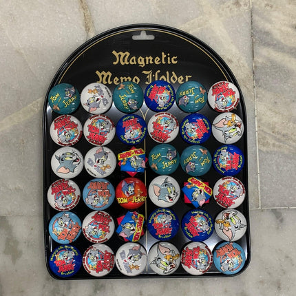 Tom & Jerry Round Glass Magnet Sheet