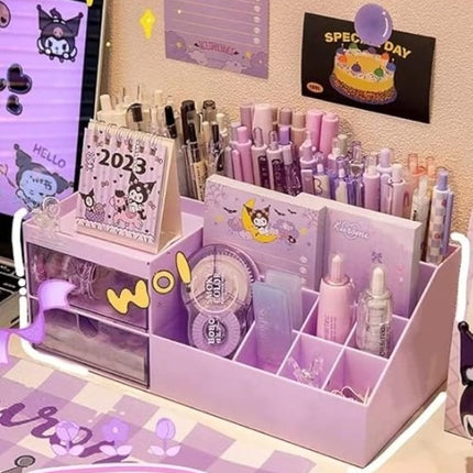 Office Desk Organizer Box with Drawer,