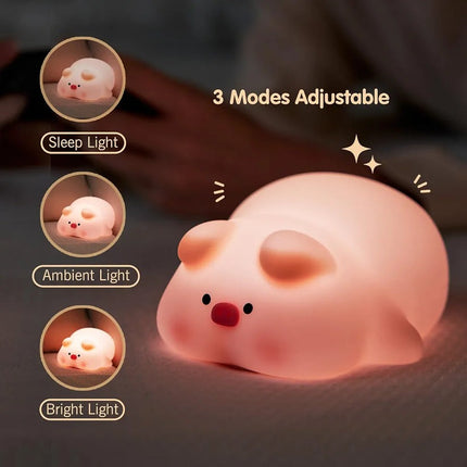 Pig Silicone Night Lamp