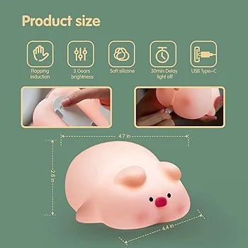 Pig Silicone Night Lamp