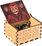Money Heist Hand Crank Music Box | Wooden Musical Toy/Vintage Hand Crank Musical Gifts for Men Birthday Special