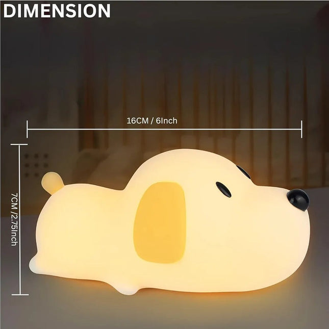 Dog Puppy Silicone Night Lamp