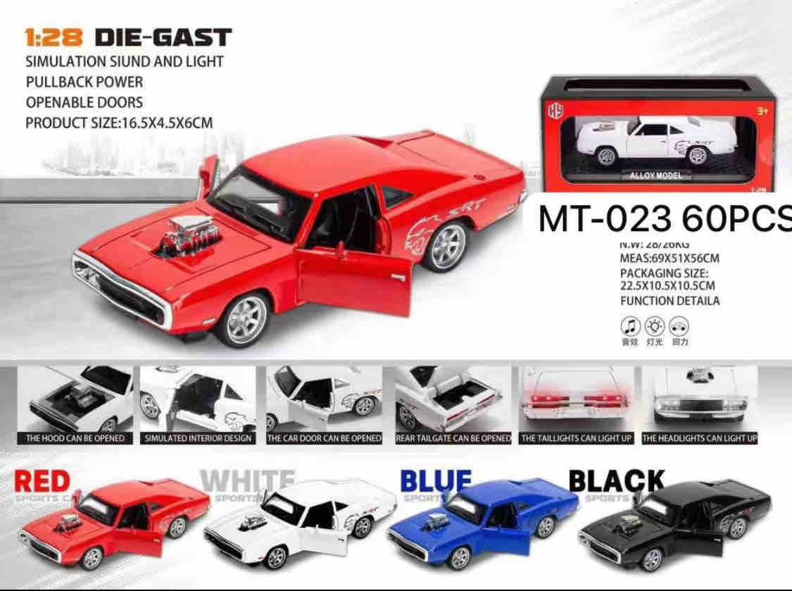 Fast & Furious Dodge Challenger Model Openable Doors & Light, Music