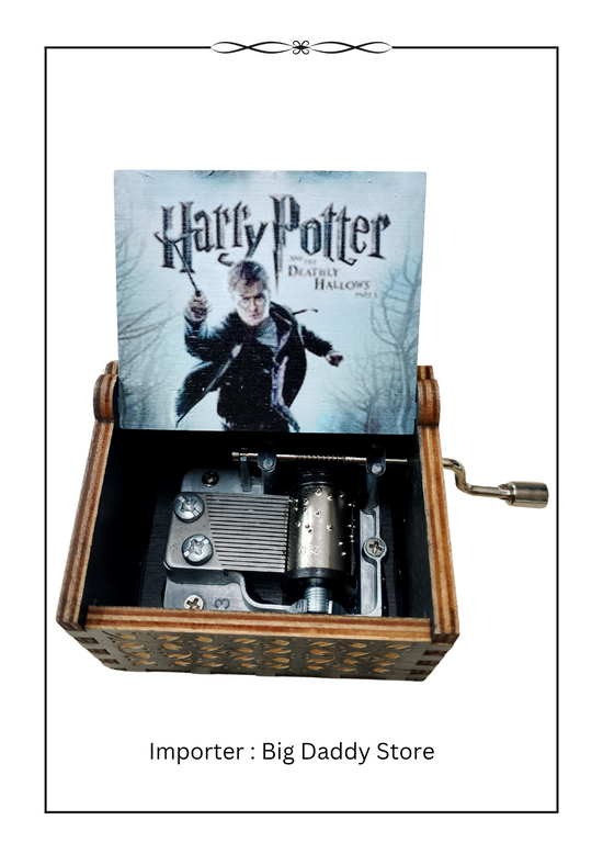 Harry Potter Wooden Hand-Crank Music Box Jump
