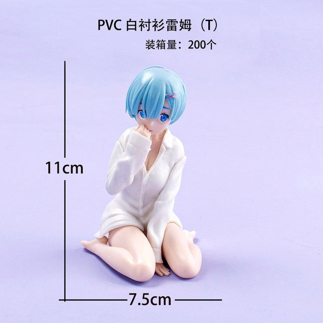 Realistic Sitting Rem Figure  - Anime Doll
