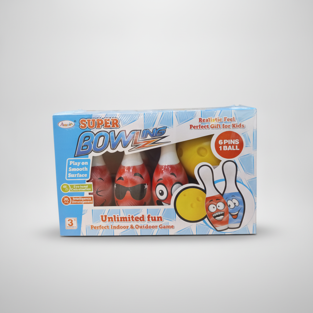 Annie Super Bowling Set for Kids – 6 Pins & 1 Ball