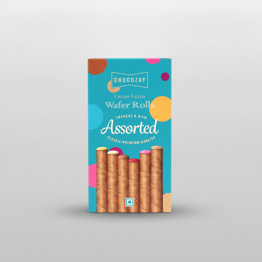 Chocozay Assorted Cream-Filled Wafer Rolls | Crunchy & Rich
