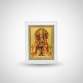 Lord Hanuman Gold Foil Photo Frame with Crystal Border