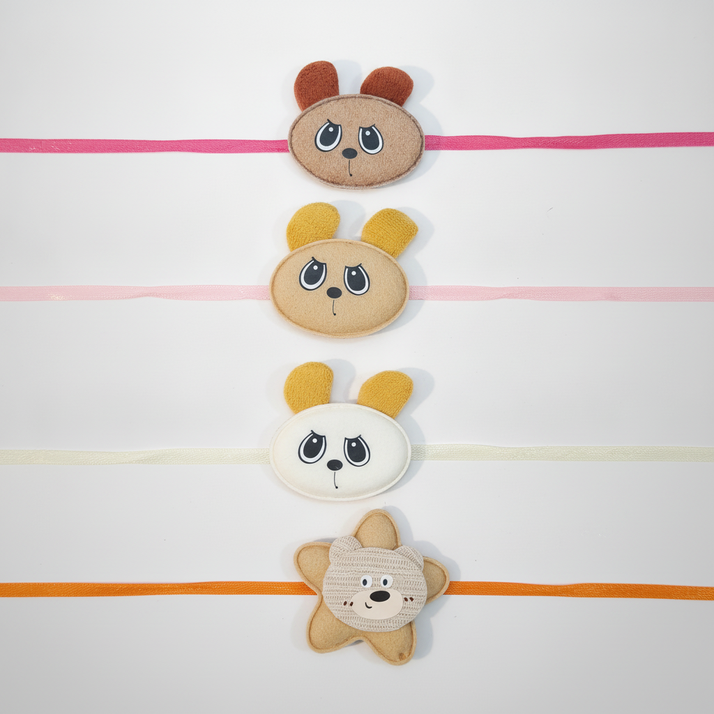 Cute Animal Face Kids Rakhi