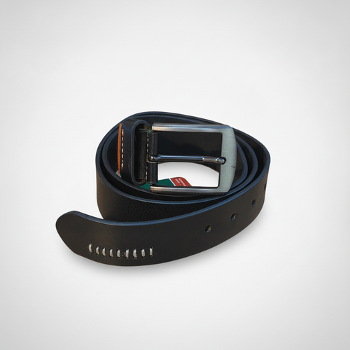 Wrangler Classic Black Leather Belt – 110 CM