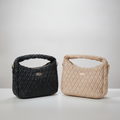 Miu Miu Quilted Woven Leather Handbag – Expandable Style