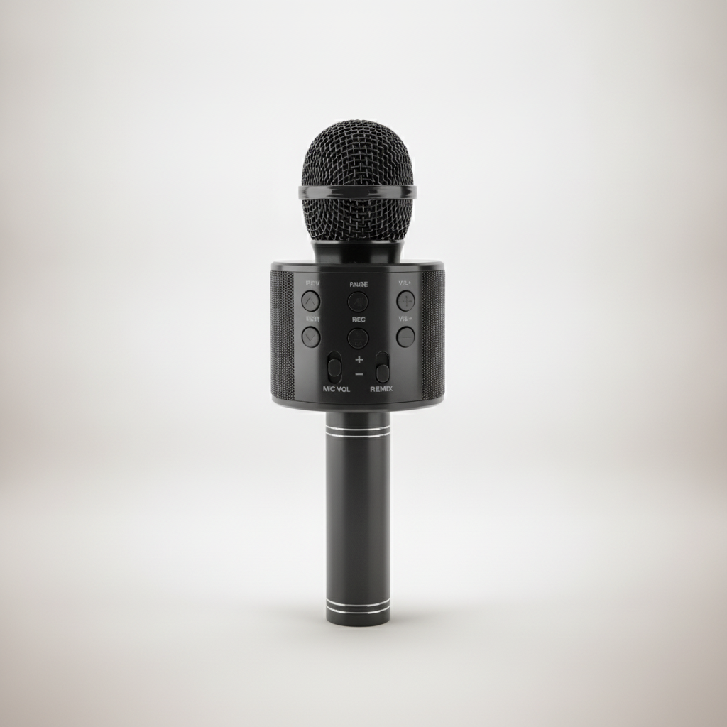 Wireless Karaoke Microphone with Built-In Bluetooth Speaker