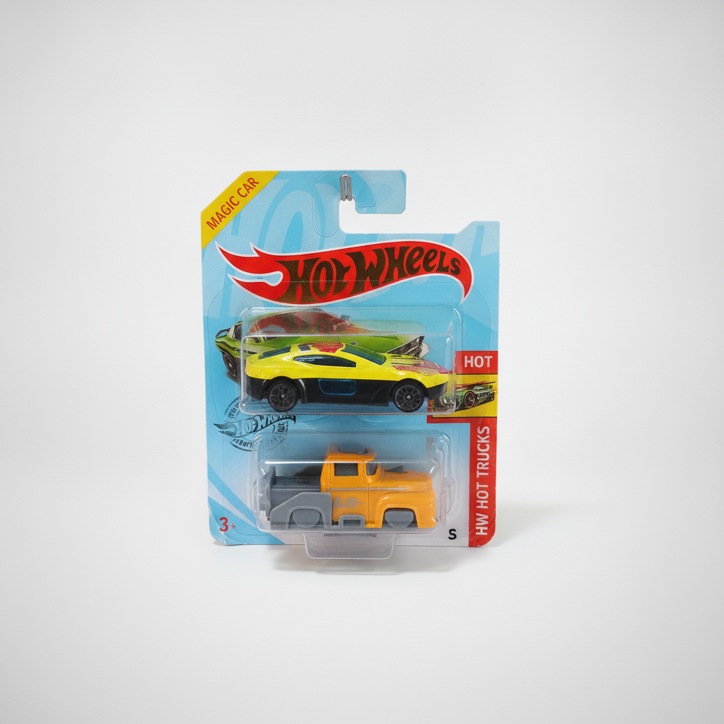 Hot Wheels HW Hot Trucks 2-Pack Magic Car Set