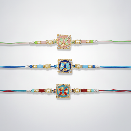 Butterfly Enamel Rakhi Bracelet