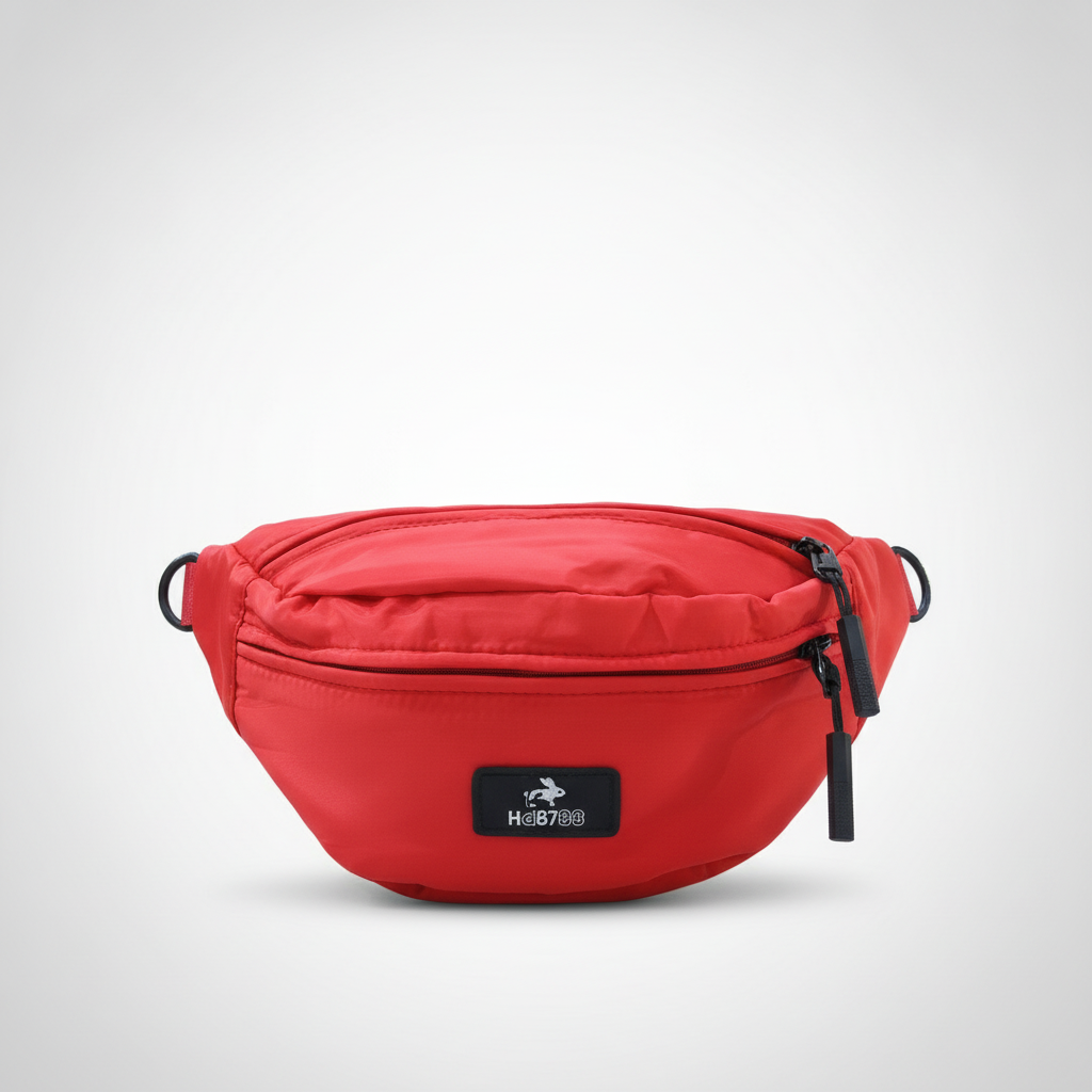 HD8788 Red Crossbody Fanny Pack – Lightweight Side Bag