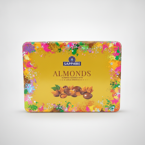 Sapphire Milk Chocolate Covered Almonds Gift Tin
