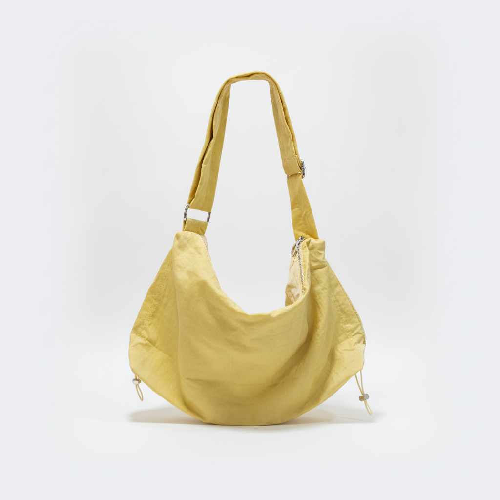Oversized Nylon Hobo Bag – Unisex Slouchy Shoulder Bag