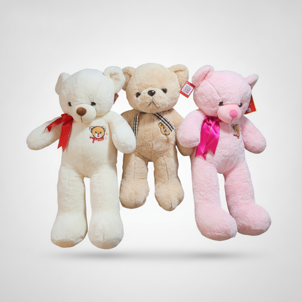 Giant Plush Teddy Bear Soft Toy – Choose Your Colour