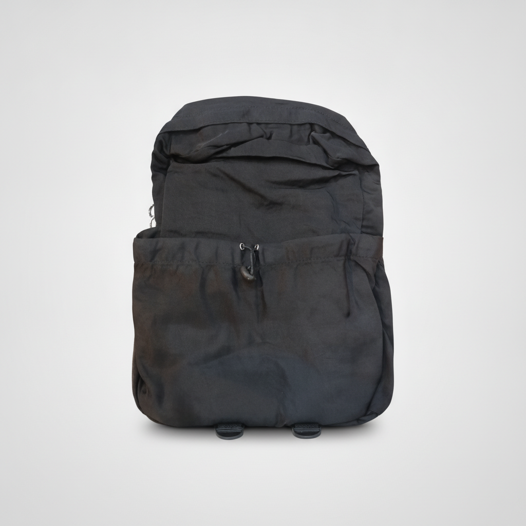 Classic Black Everyday Backpack with Front Pocket