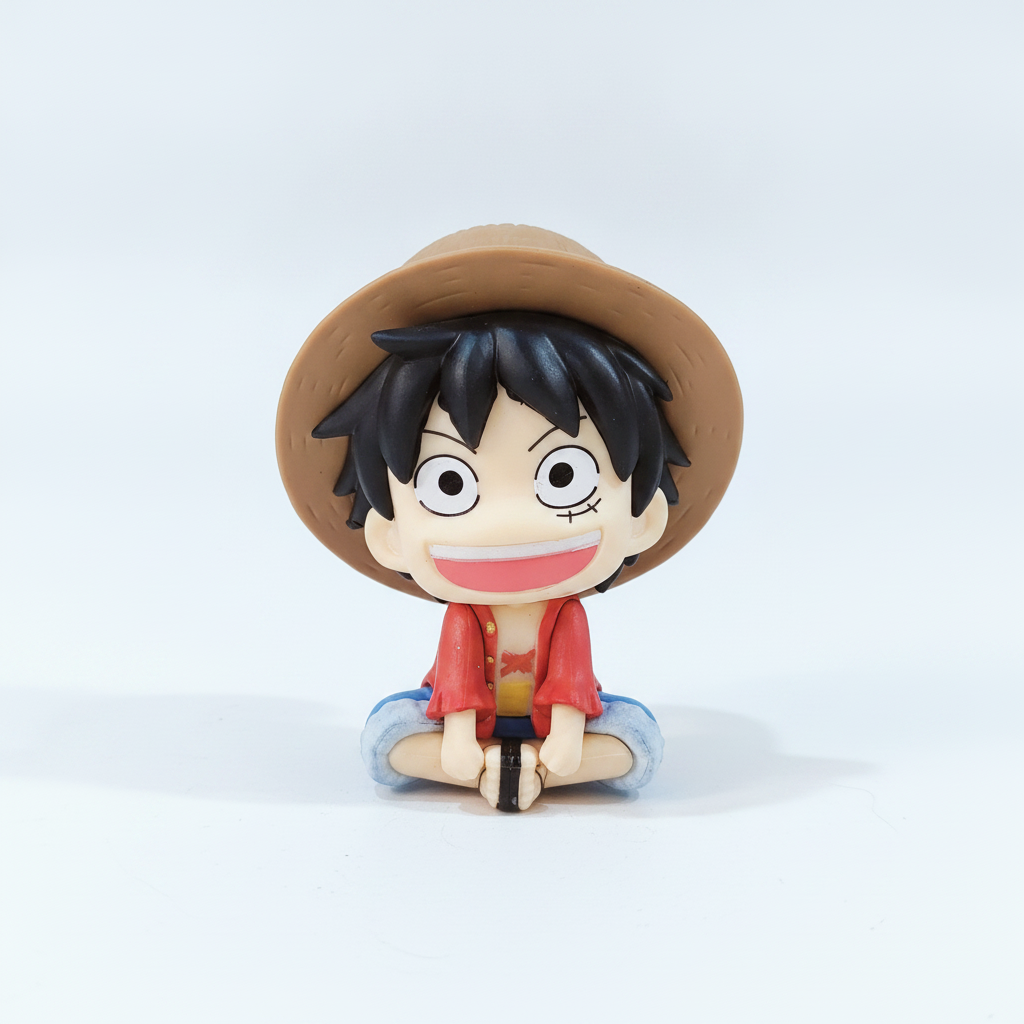 One Piece Monkey D. Luffy Chibi Sitting Figure