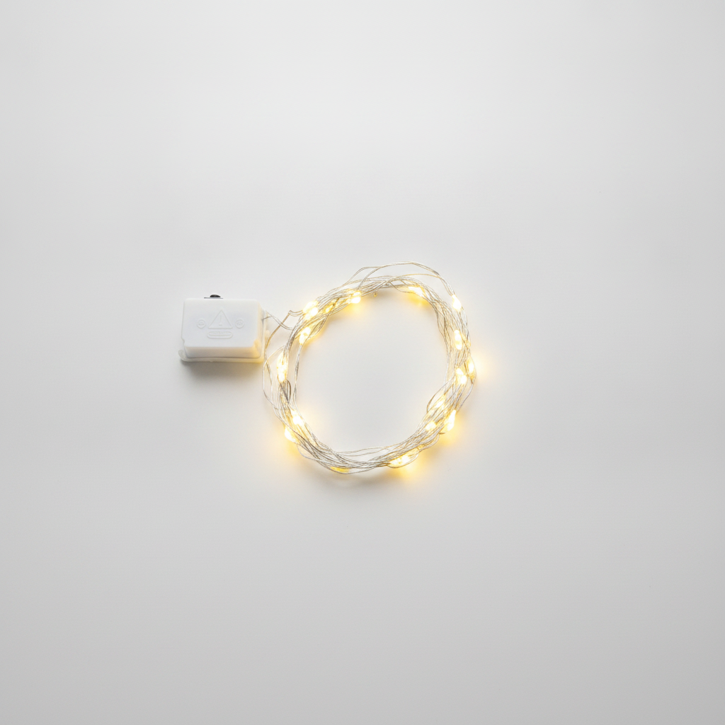 Warm White LED Fairy Lights – 1.5M Battery Operated
