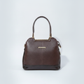 Wrangler Structured Leather Dome Handbag – Rich Brown