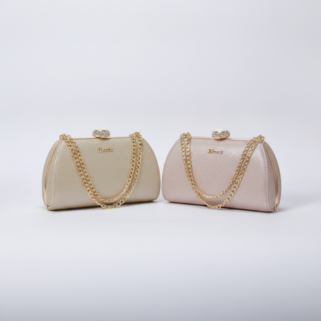 Exotic Glam Chain Clutch – Evening Bag for Party & Special Occasions