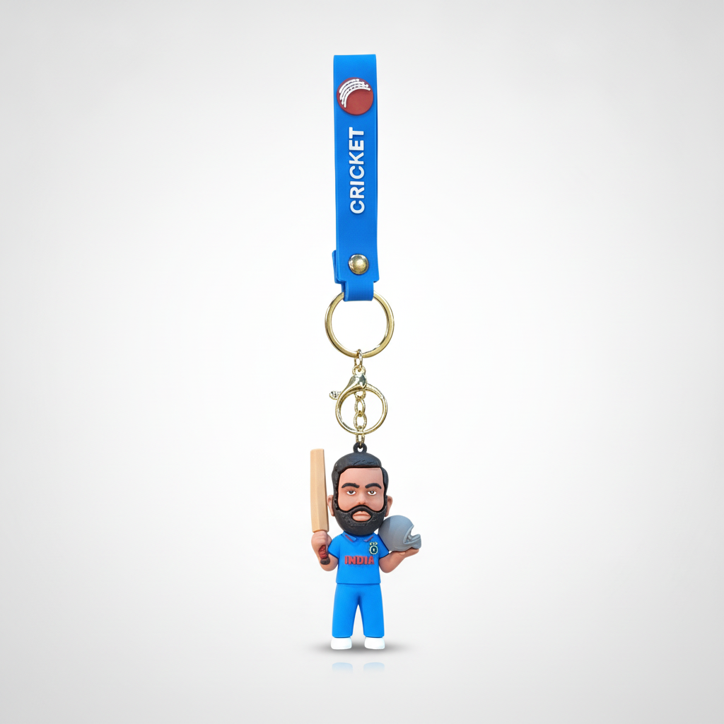 Rohit Sharma Cricket Keychain – Team India Fan Figurine