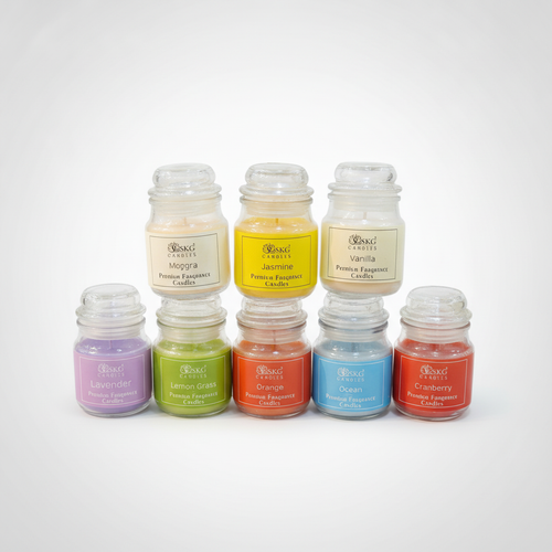 SKG Premium Fragrance Jar Candles – Set of 8 Scents