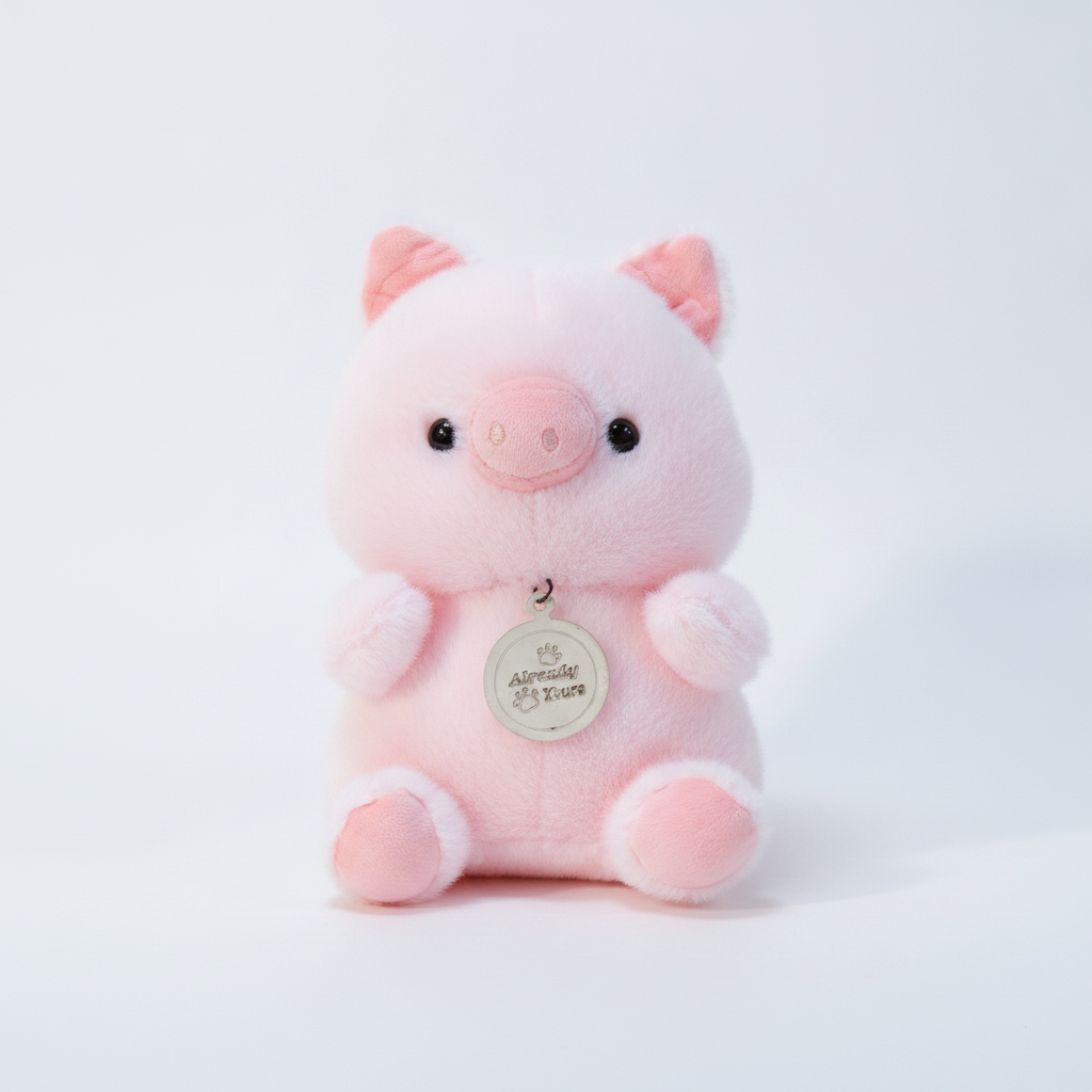 Adorable Pink Pig Plush Stuffed Animal – 25 cm