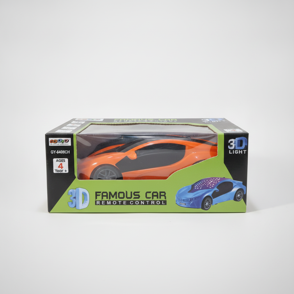 GOOYO 3D Light Famous Car Remote Control Toy – Ages 4+