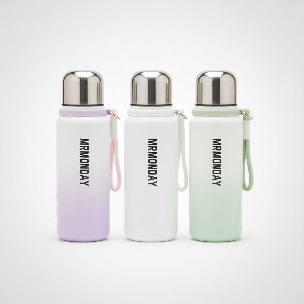 MrMonday 600ml Insulated Stainless Steel Sports Bottle