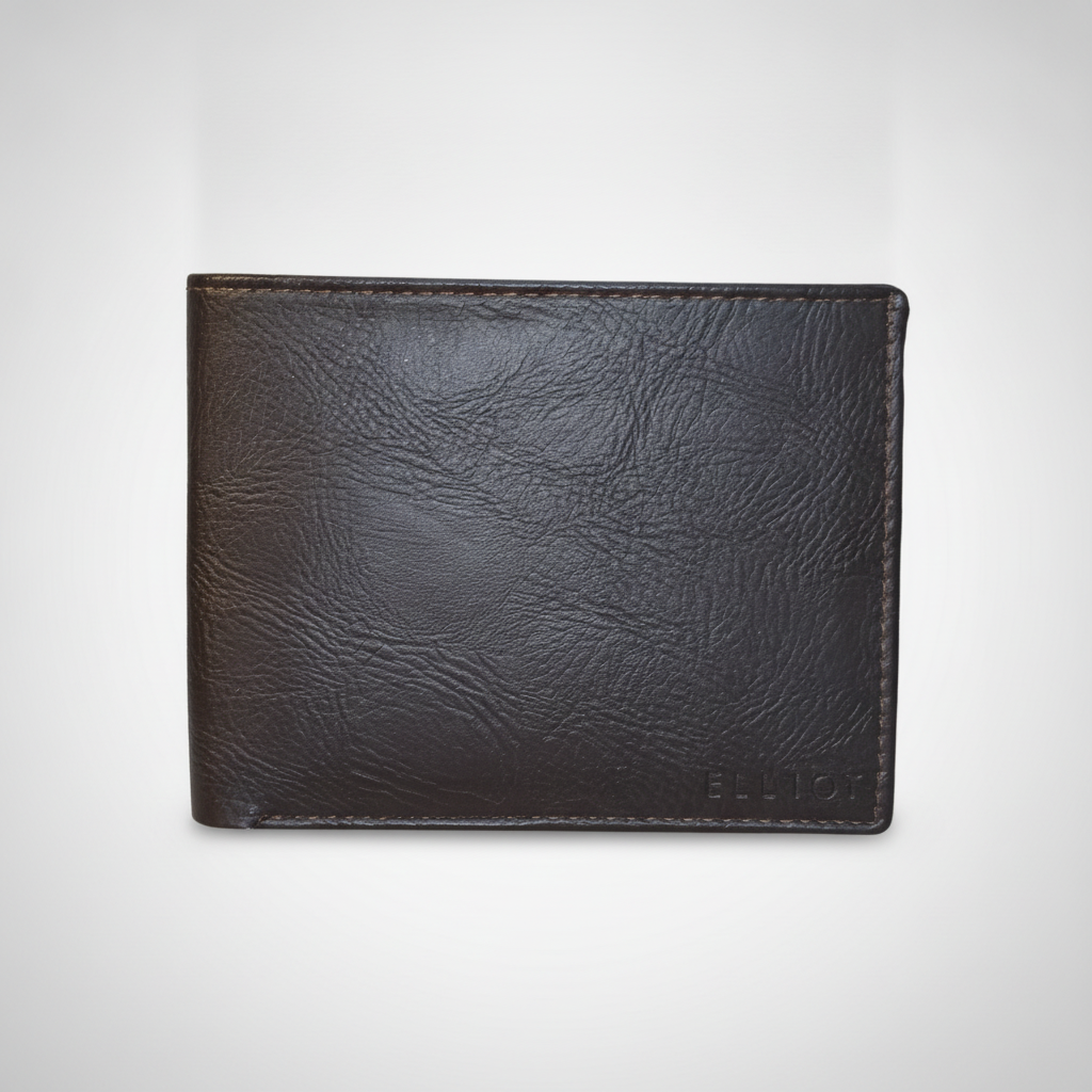 Elliot Classic Brown Leather Bifold Wallet for Men
