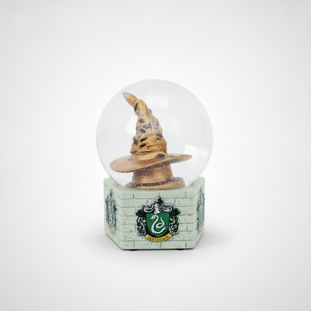 Harry Potter Slytherin Sorting Hat Snow Globe Figurine