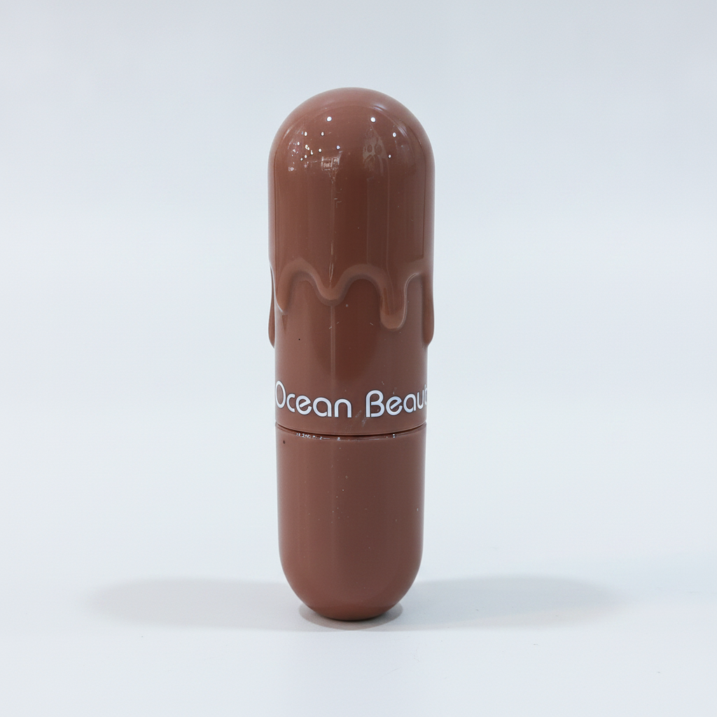 Ocean Beauty Waterproof Lipstick – Rich Chocolate Nude