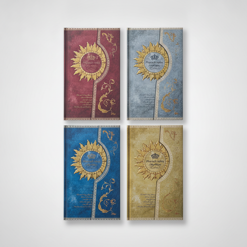 Pharaoh Notes Hardcover Diary Journal – Set of 4 Colors