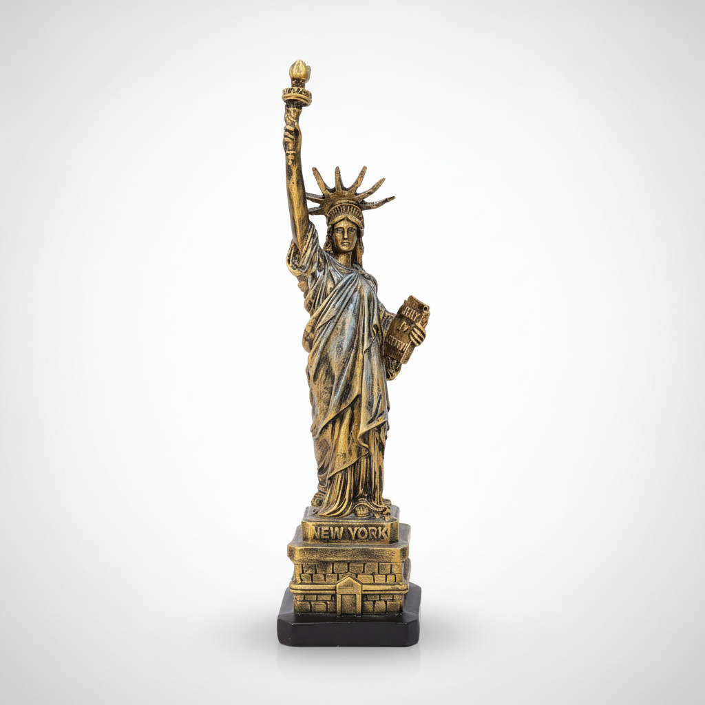 Statue of Liberty Figurine – New York Souvenir Décor, 14.5"
