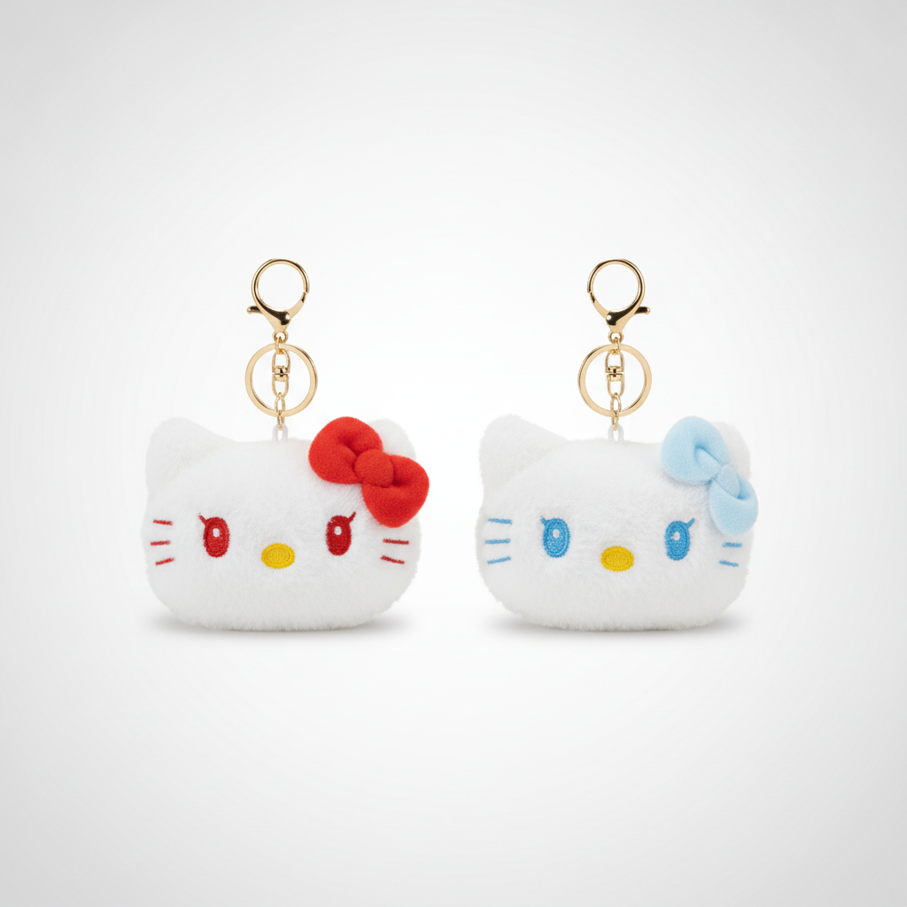 Hello Kitty Plush Keychain – Cute Soft Toy Bag Charm