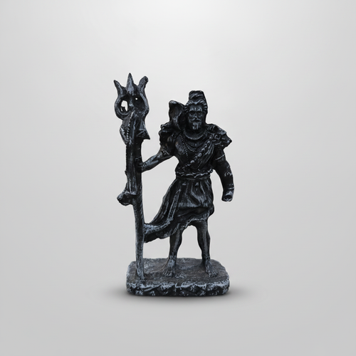 Lord Shiva Tandav Black Resin Statue – Decorative Figurine